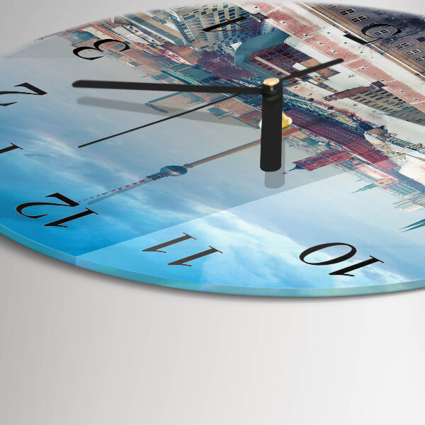 Wanduhr rund Winterstadt