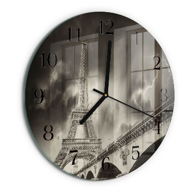 Wanduhr rund Paris