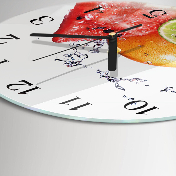 Wanduhr rund Obst