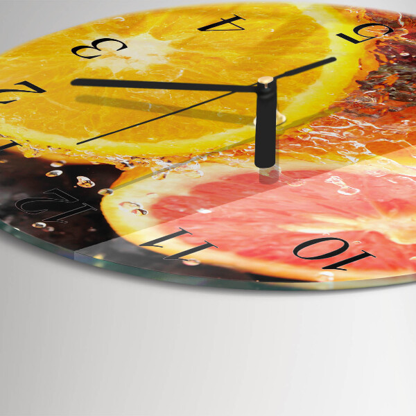 Wanduhr rund Obst