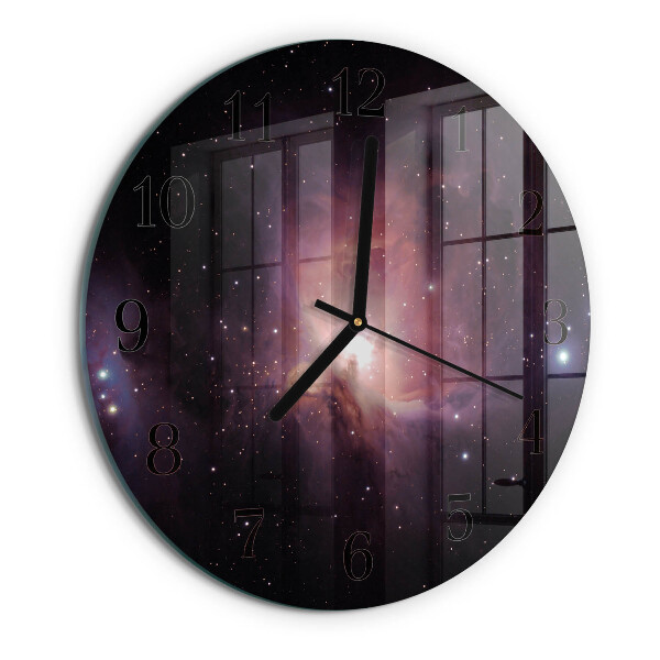 Wanduhr rund Raum
