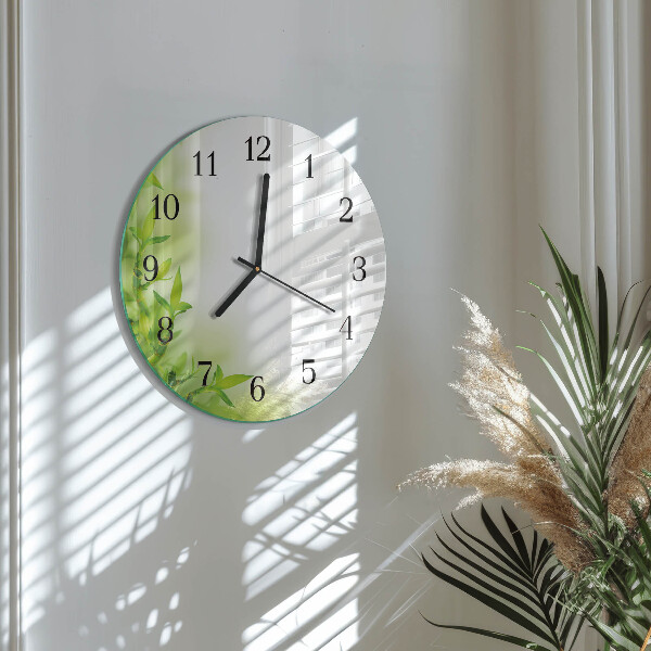 Wanduhr rund Natur