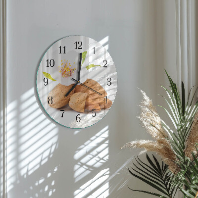 Wanduhr rund Mandeln