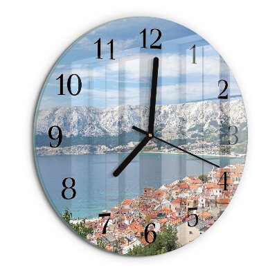 Wanduhr rund Bucht