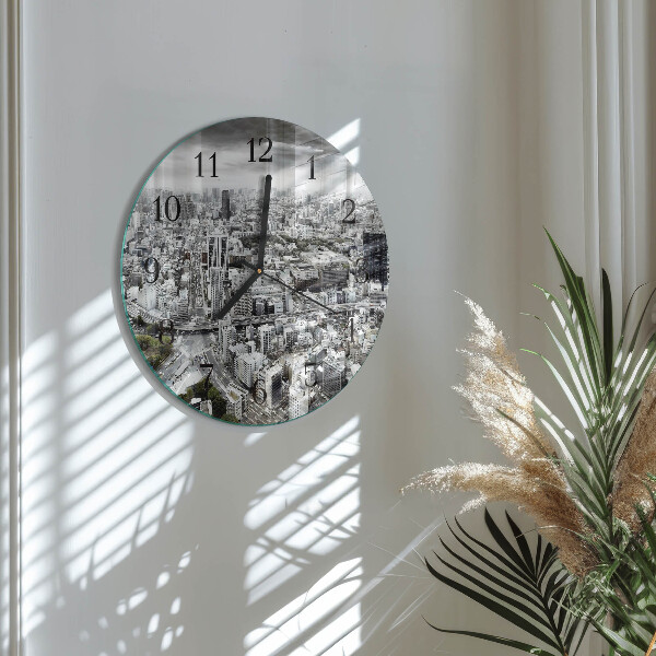 Wanduhr rund Stadt