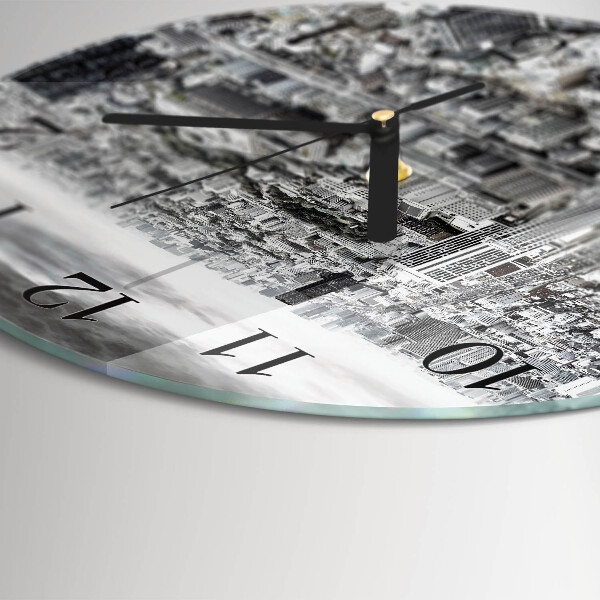 Wanduhr rund Stadt