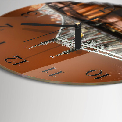 Wanduhr rund Brücke