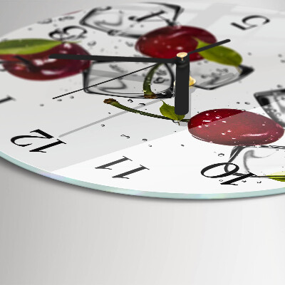 Wanduhr rund Kirscheis