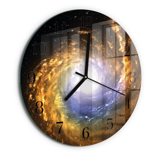 Wanduhr rund Kosmos