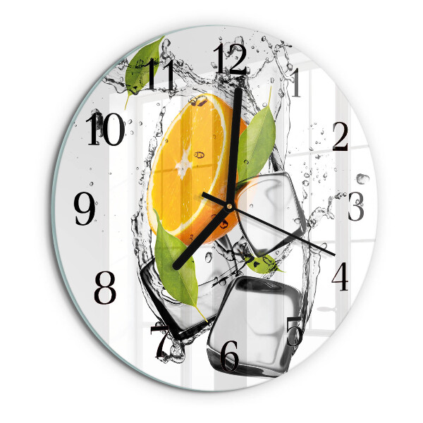 Wanduhr rund Eis