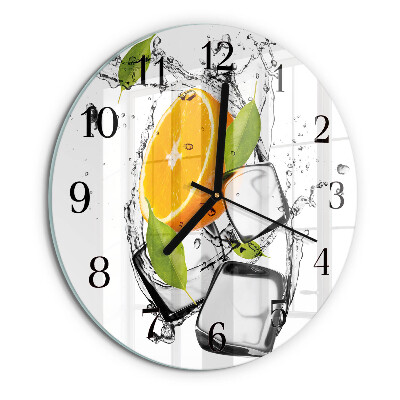 Wanduhr rund Eis