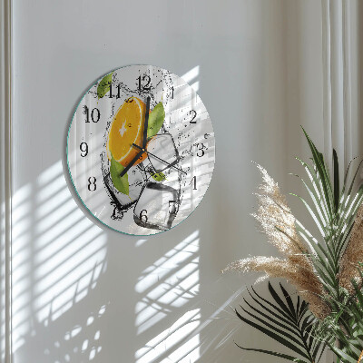 Wanduhr rund Eis