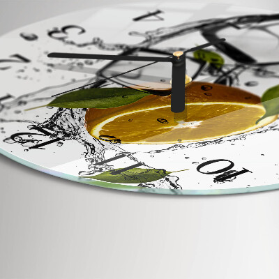 Wanduhr rund Eis