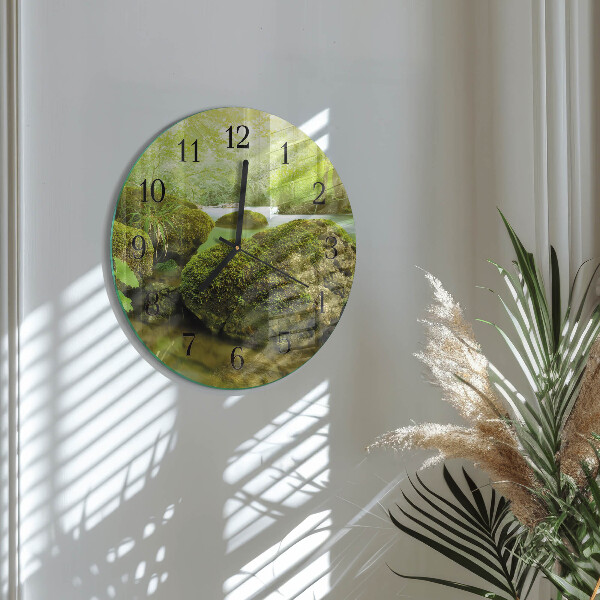Wanduhr rund Natur
