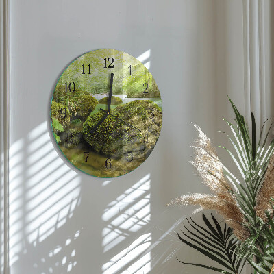 Wanduhr rund Natur