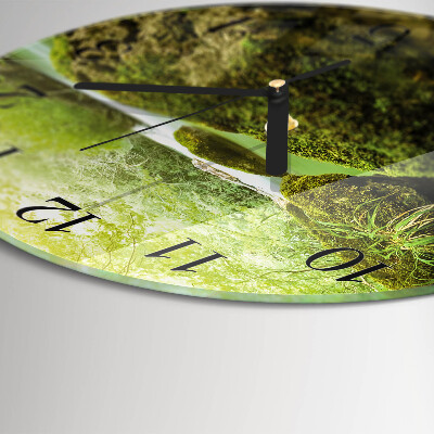 Wanduhr rund Natur