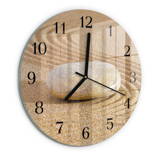 Wanduhr rund Steinsand