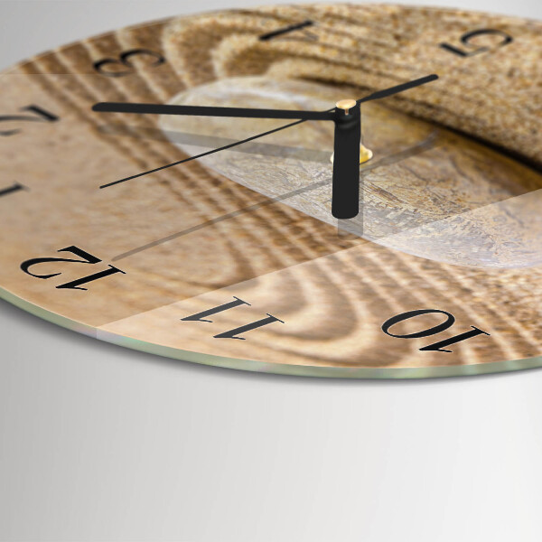 Wanduhr rund Steinsand