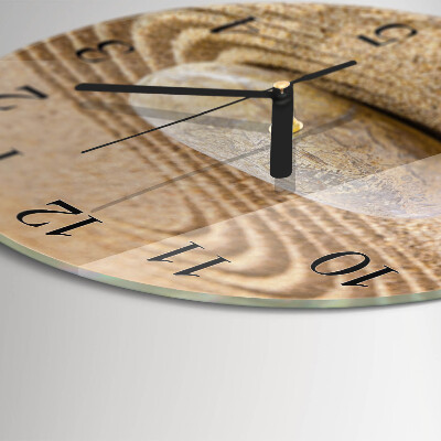 Wanduhr rund Steinsand