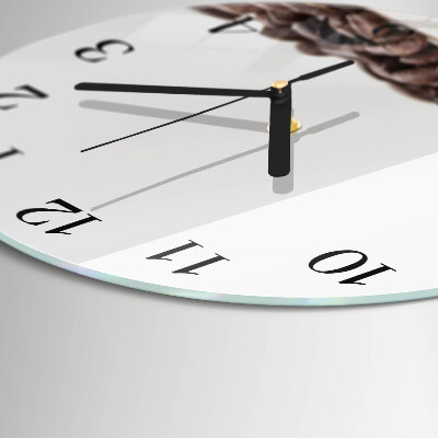 Wanduhr rund Kaffeebohnen