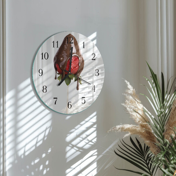 Wanduhr rund Schokolade