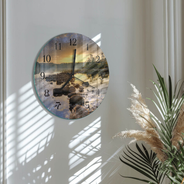 Wanduhr rund Natura-See