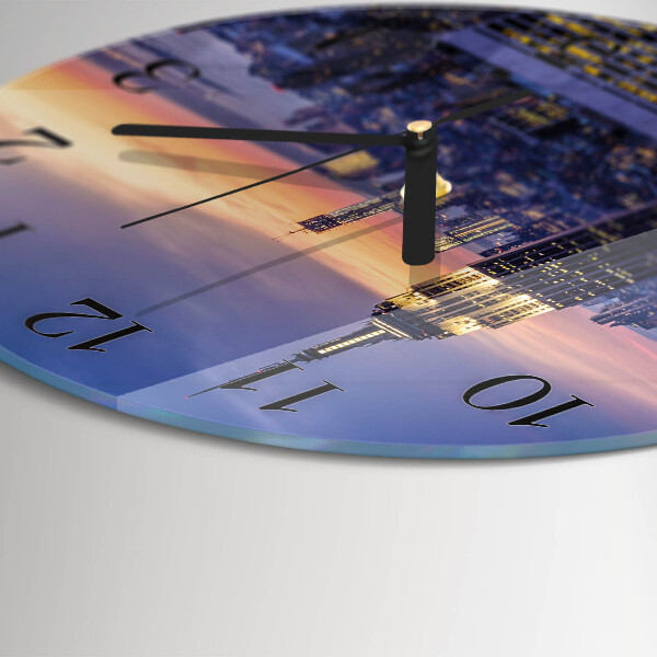 Wanduhr rund Stadt