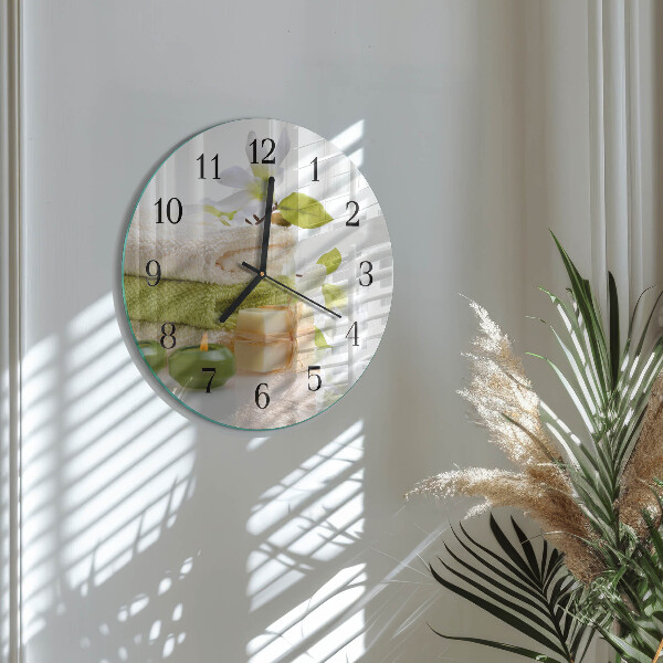 Wanduhr rund Spa-Seife