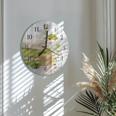 Wanduhr rund Spa-Seife