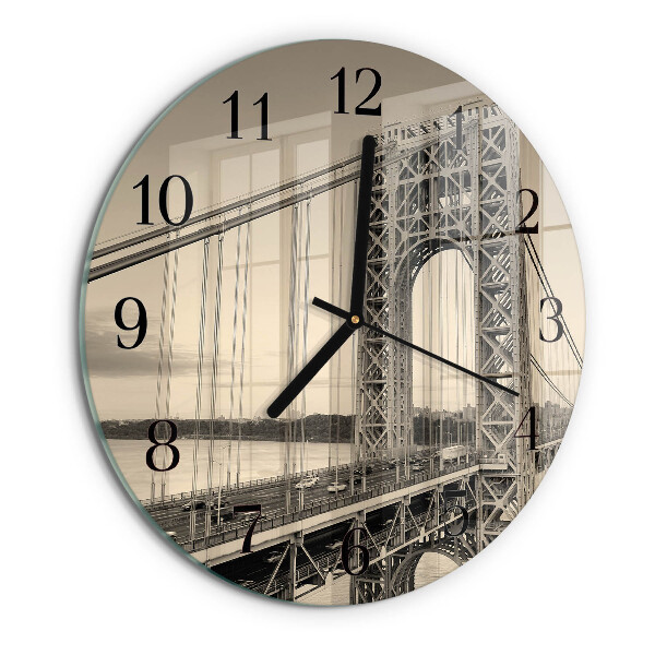 Wanduhr rund Golden Gate