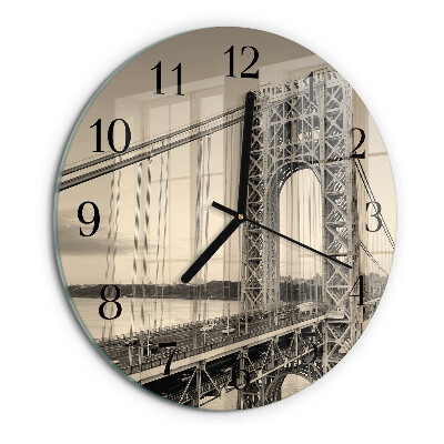 Wanduhr rund Golden Gate