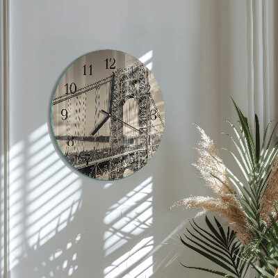 Wanduhr rund Golden Gate