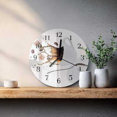 Wanduhr rund Tasse
