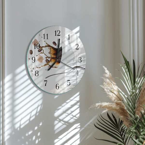 Wanduhr rund Tasse