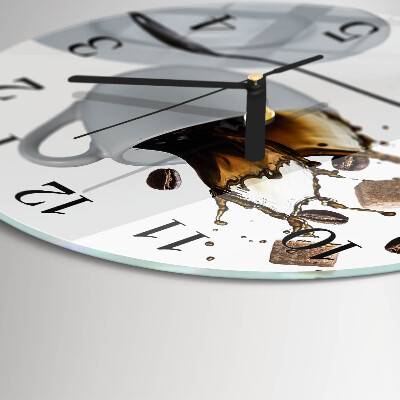 Wanduhr rund Tasse