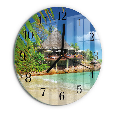 Wanduhr rund Insel