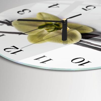 Wanduhr rund Vanille