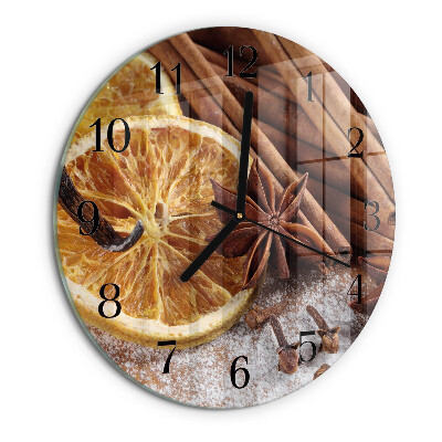 Wanduhr rund Zimtanis