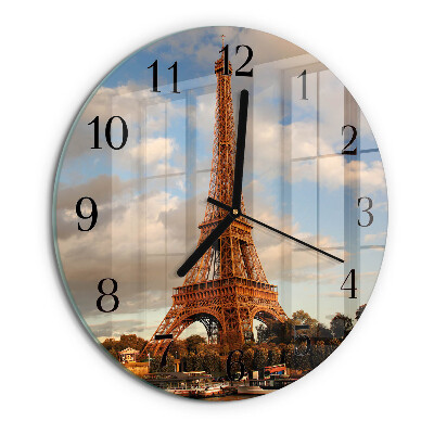 Wanduhr rund Paris