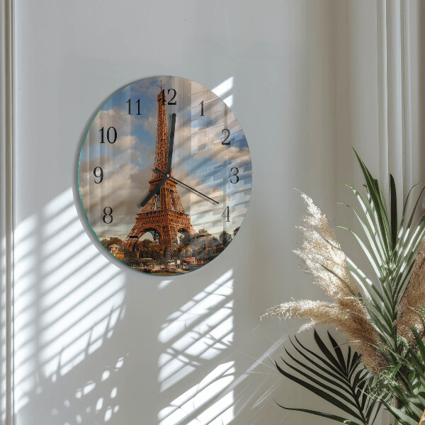 Wanduhr rund Paris