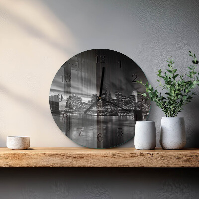 Wanduhr rund Stadt