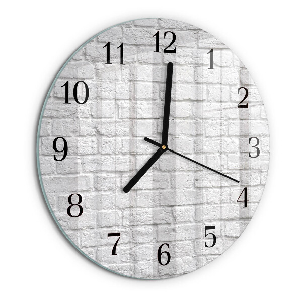 Wanduhr rund Ziegel