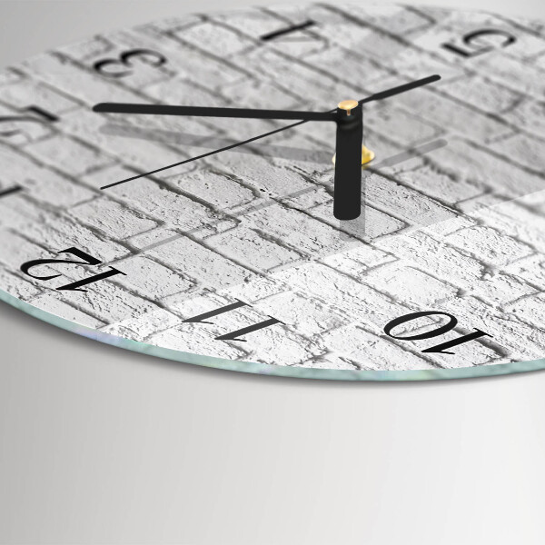 Wanduhr rund Ziegel