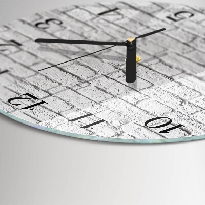 Wanduhr rund Ziegel
