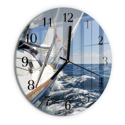 Wanduhr rund Yacht