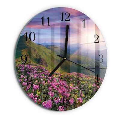 Wanduhr rund Landschaft
