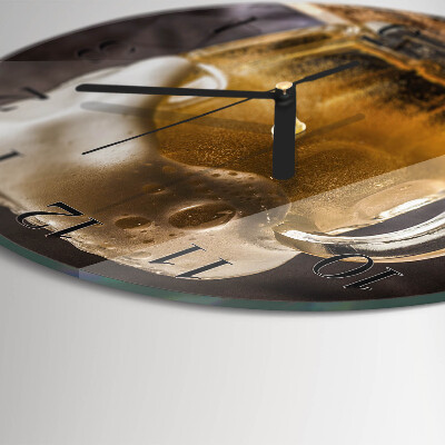 Wanduhr rund Bier