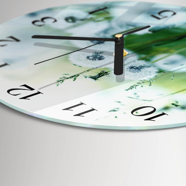 Wanduhr rund Wiese