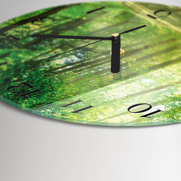 Wanduhr rund Waldnatur