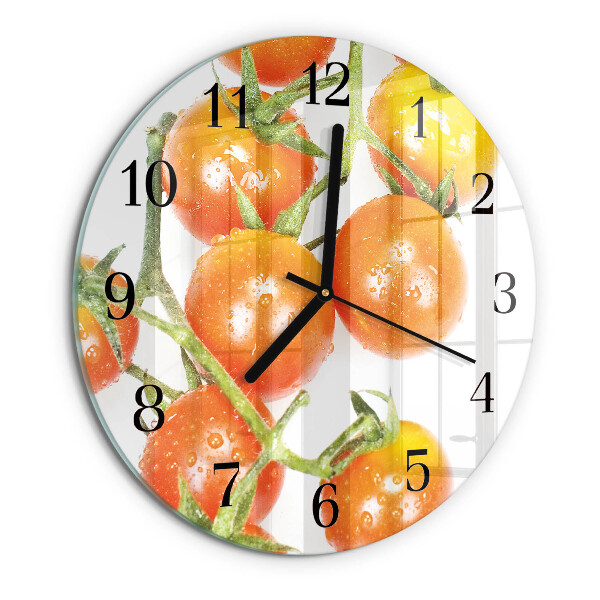 Wanduhr rund Tomaten